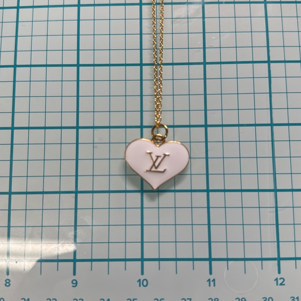 LV zipper pull necklace